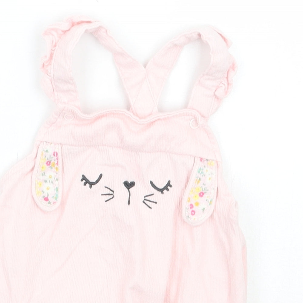 F&F Girls Pink Batik  Babygrow One-Piece Size 3-6 Months