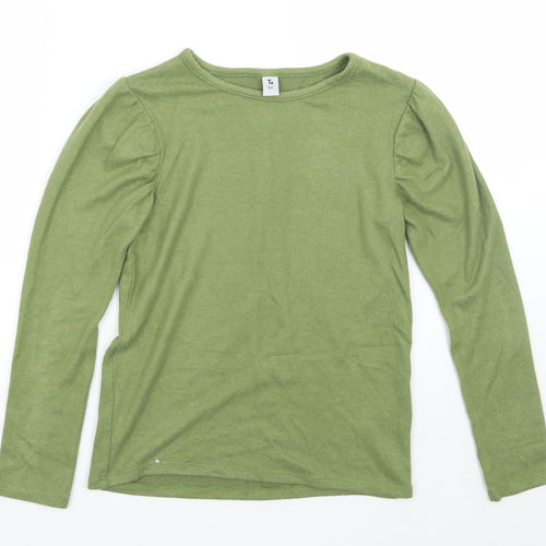 TU Girls Green   Basic T-Shirt Size 10 Years
