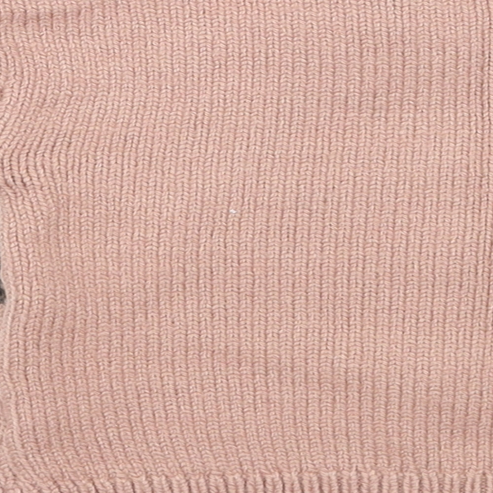 TU Girls Pink Floral  Pullover Jumper Size 24 Months