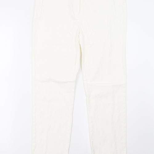 NEXT Womens White   Sweatpants Trousers Size 10 L30 in