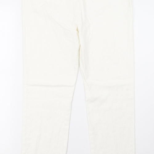 NEXT Womens White   Sweatpants Trousers Size 10 L30 in