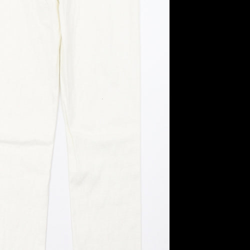 NEXT Womens White   Sweatpants Trousers Size 10 L30 in