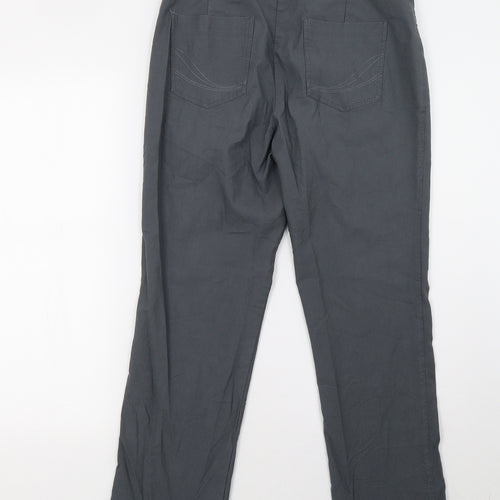 Helena Vera Womens Grey   Trousers  Size 10 L28 in