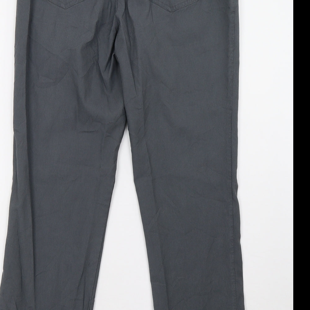 Helena Vera Womens Grey   Trousers  Size 10 L28 in