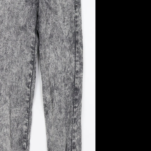 Primark Womens Grey  Denim Skinny Jeans Size 10 L30 in