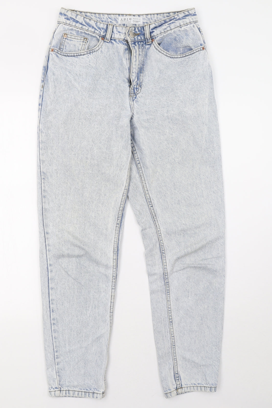 Primark Womens Blue  Denim Mom Jeans Size 8 L30 in