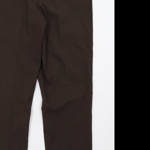 Vilona Womens Brown   Trousers  Size 12 L28 in