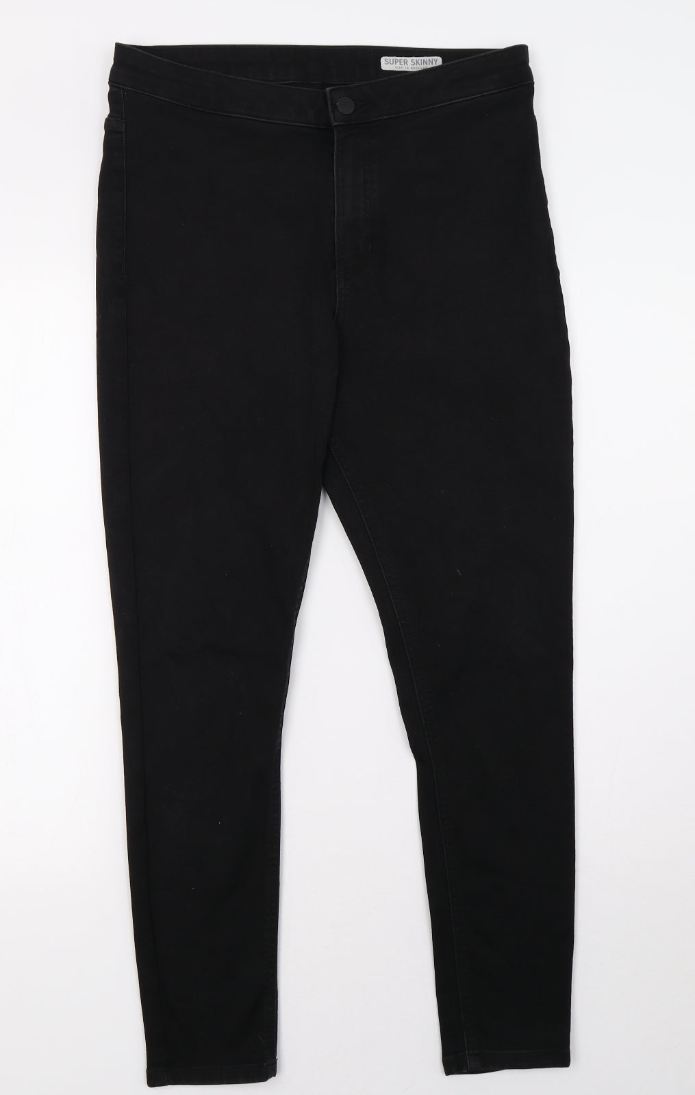 Marks and Spencer Womens Black  Denim Skinny Jeans Size 14 L29 in