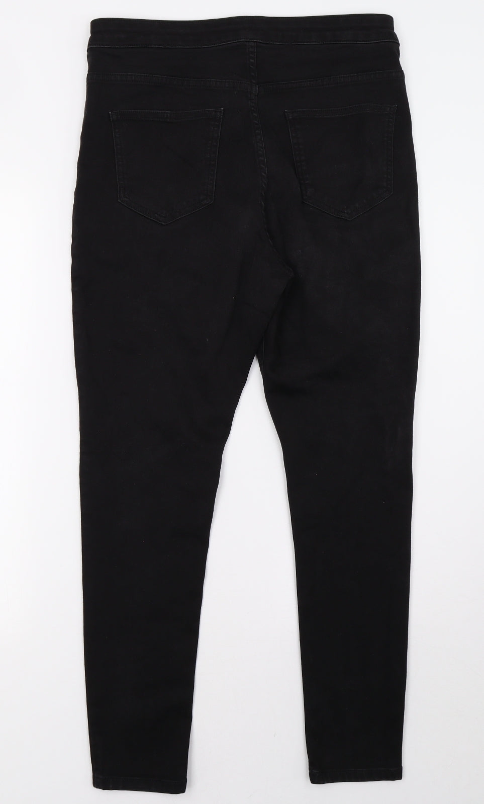 Marks and Spencer Womens Black  Denim Skinny Jeans Size 14 L29 in
