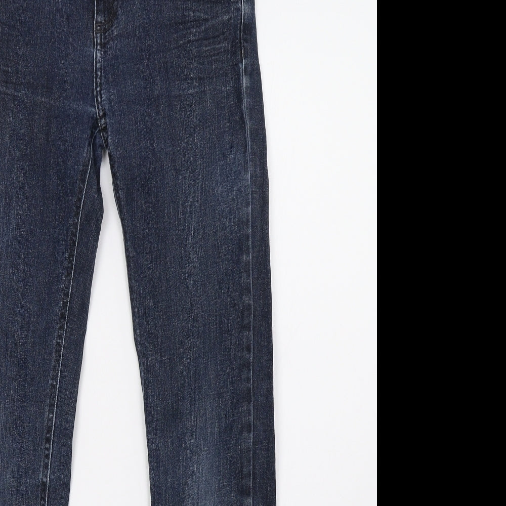 Preworn Womens Blue  Denim Straight Jeans Size 26 L28 in