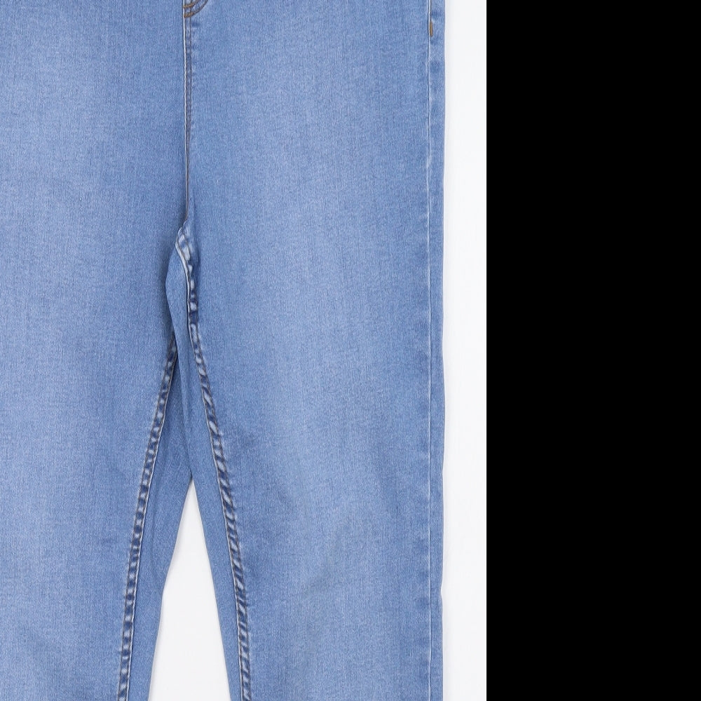 New Look Womens Beige  Denim Jegging Trousers Size 16 L30 in