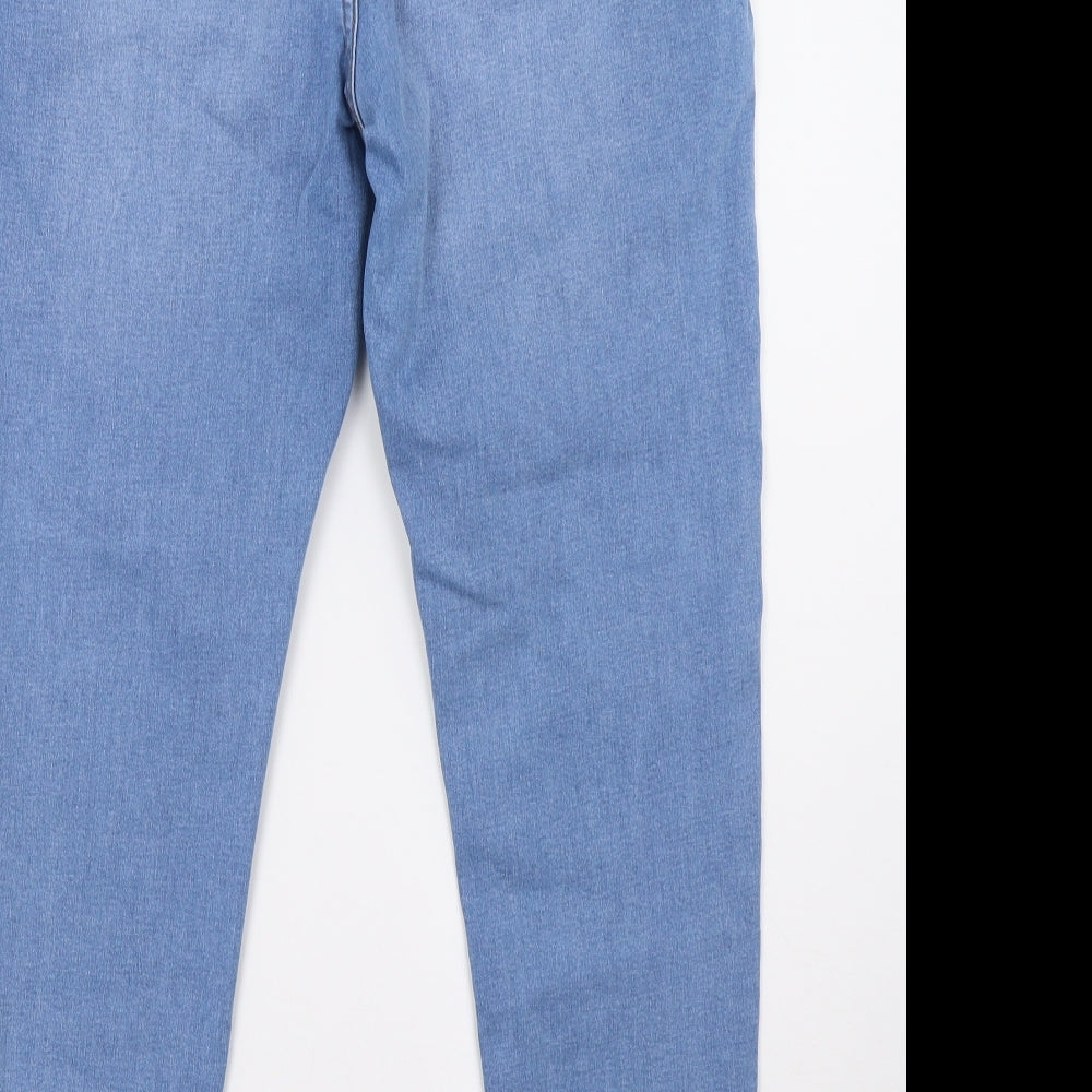 New Look Womens Beige  Denim Jegging Trousers Size 16 L30 in