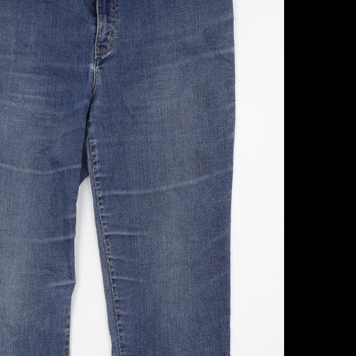 Pioneer Womens Blue  Denim Straight Jeans Size 32 L29 in
