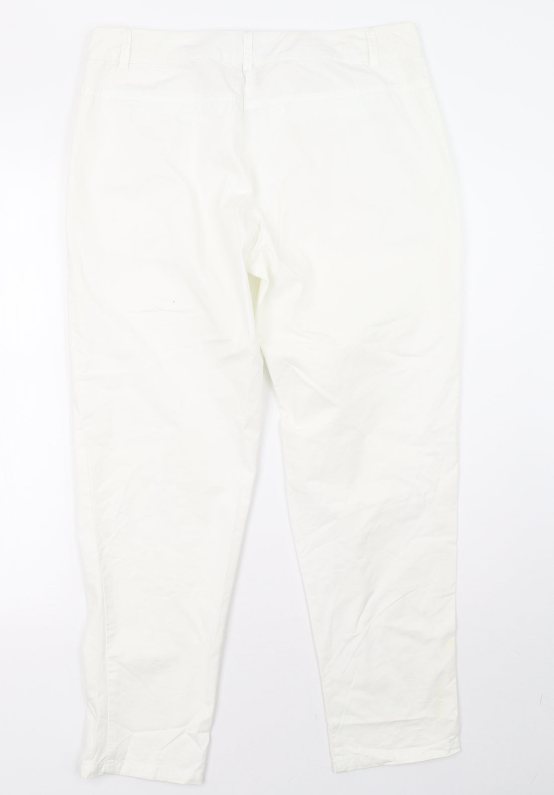 Wallis Womens White   Trousers  Size 12 L28 in
