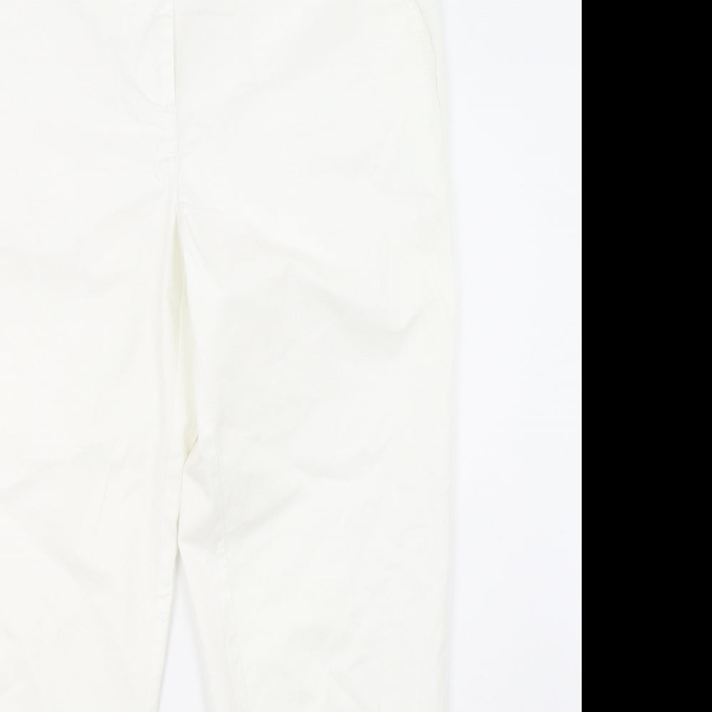 Wallis Womens White   Trousers  Size 12 L28 in
