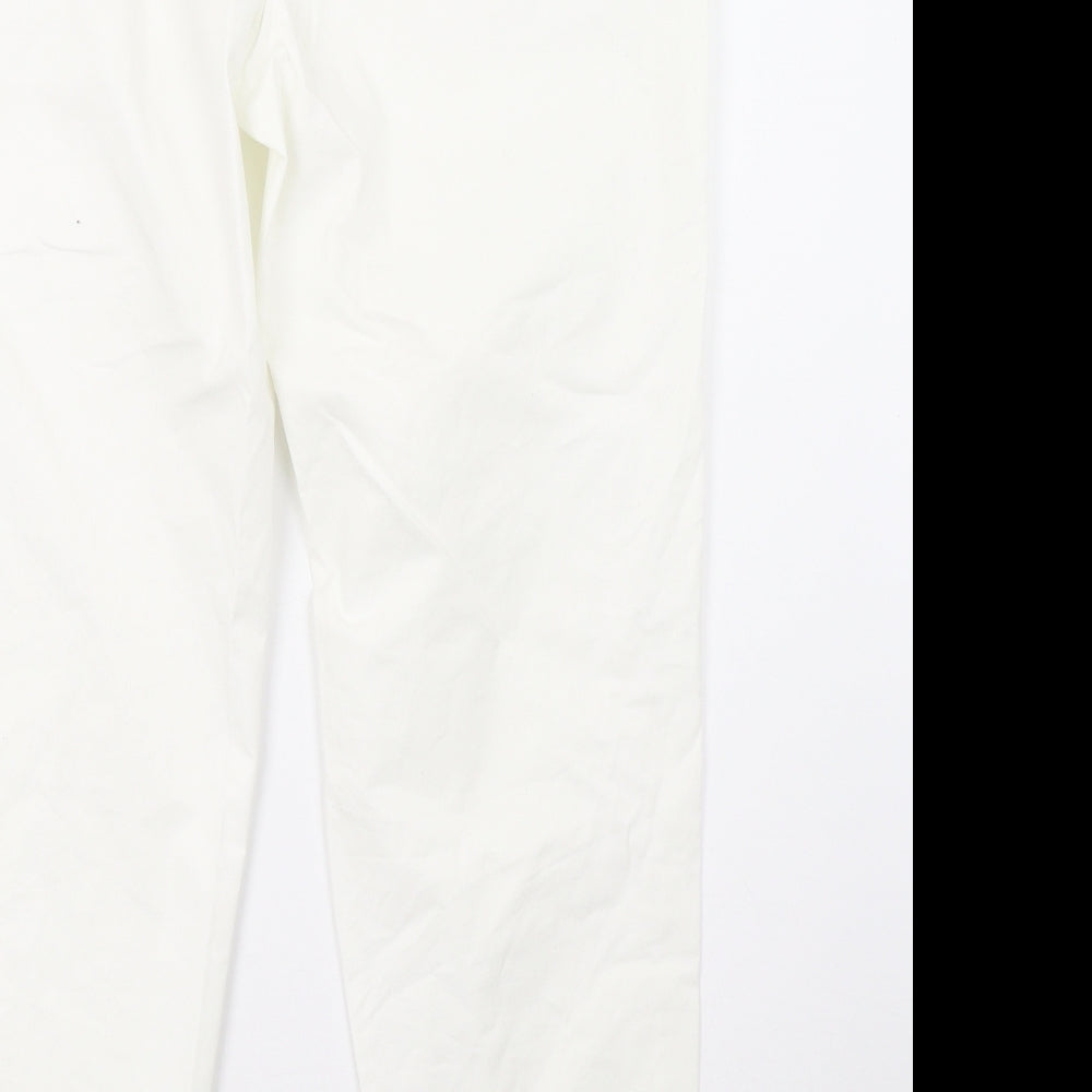 Wallis Womens White   Trousers  Size 12 L28 in