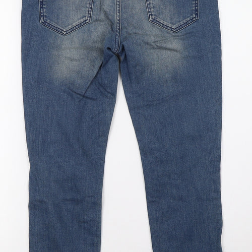 Therapy Womens Blue  Denim Straight Jeans Size 10 L26 in