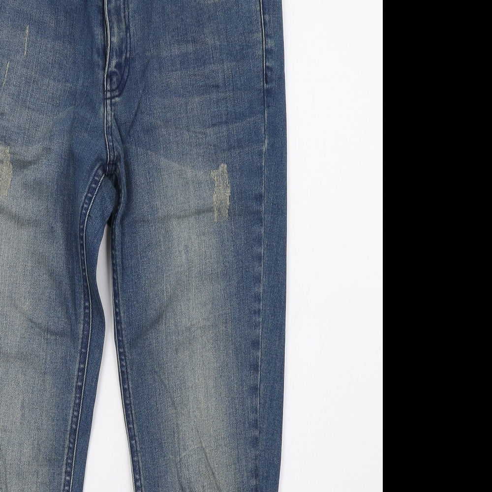 Therapy Womens Blue  Denim Straight Jeans Size 10 L26 in