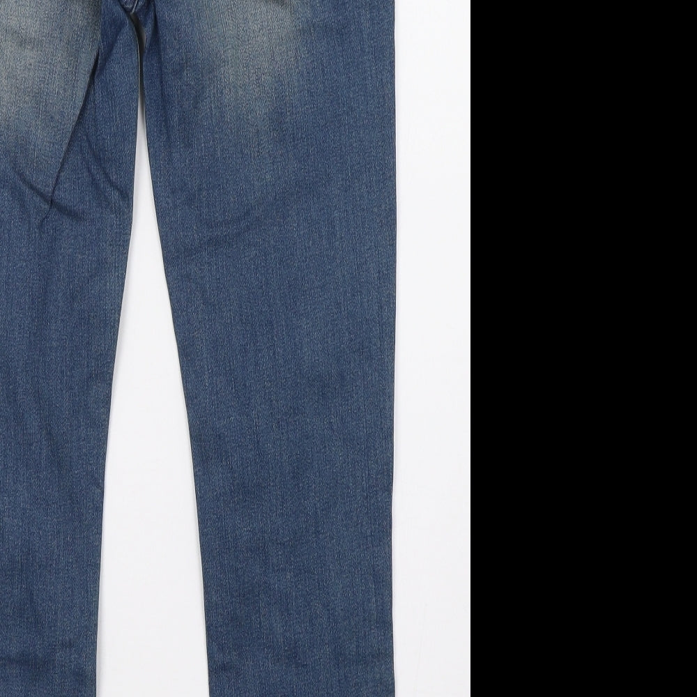 Therapy Womens Blue  Denim Straight Jeans Size 10 L26 in