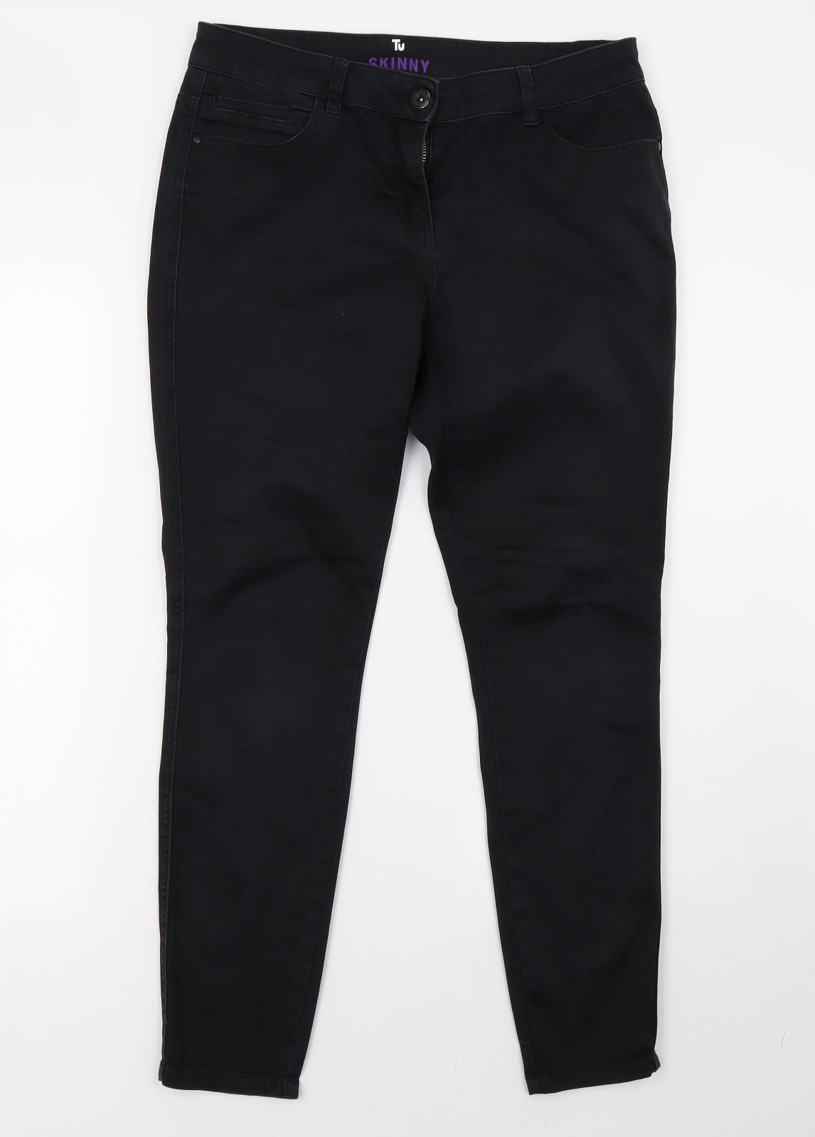 Sainsburys Womens Black  Denim Skinny Jeans Size 12 L29 in