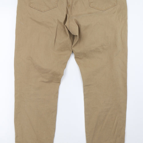 Marks and Spencer Womens Beige   Jegging Trousers Size 18 L33 in