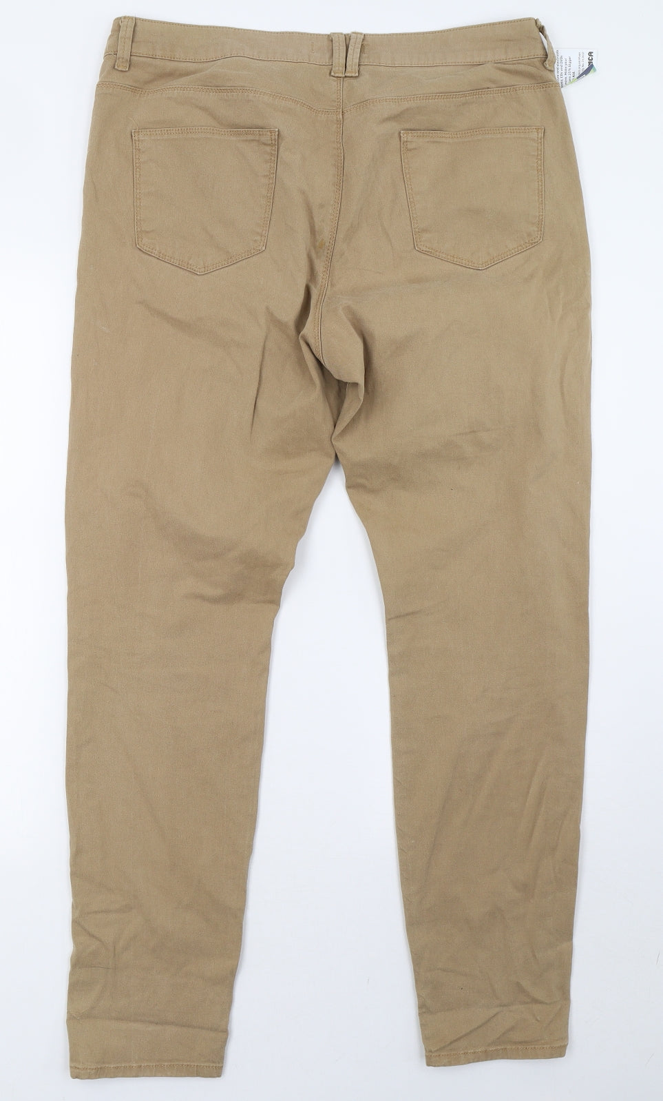 Marks and Spencer Womens Beige   Jegging Trousers Size 18 L33 in