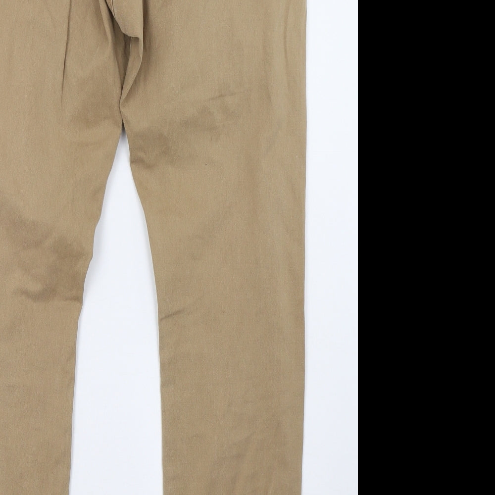 Marks and Spencer Womens Beige   Jegging Trousers Size 18 L33 in