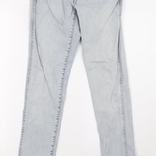 sqin Womens Blue  Denim Straight Jeans Size 10 L32 in