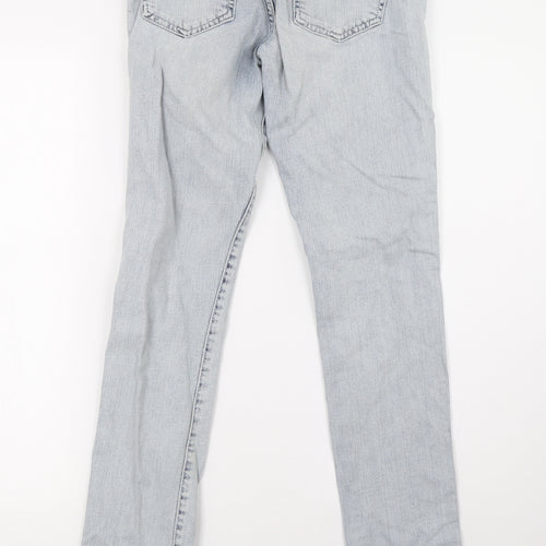 sqin Womens Blue  Denim Straight Jeans Size 10 L32 in