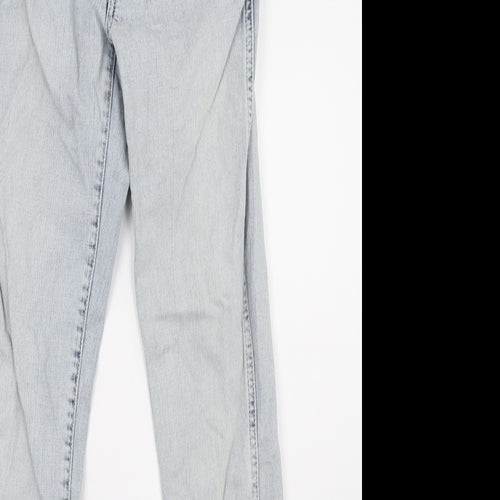 sqin Womens Blue  Denim Straight Jeans Size 10 L32 in