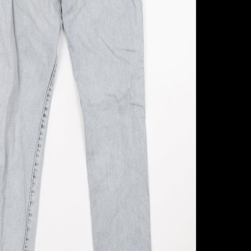 sqin Womens Blue  Denim Straight Jeans Size 10 L32 in