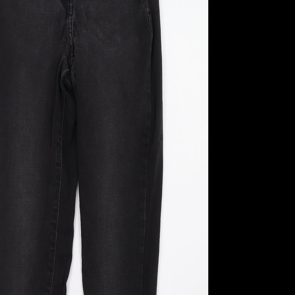 NEXT Womens Black  Denim Straight Jeans Size 12 L29 in
