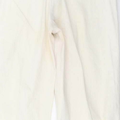 raphaela Womens White   Straight Jeans Size 14 L31 in