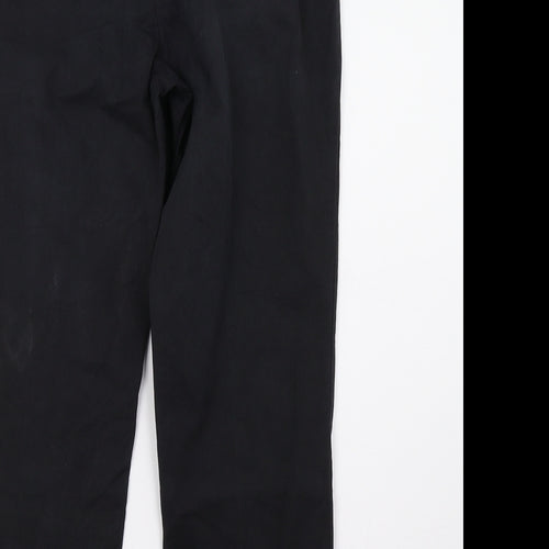 Preworn Womens Black   Trousers  Size 12 L27 in