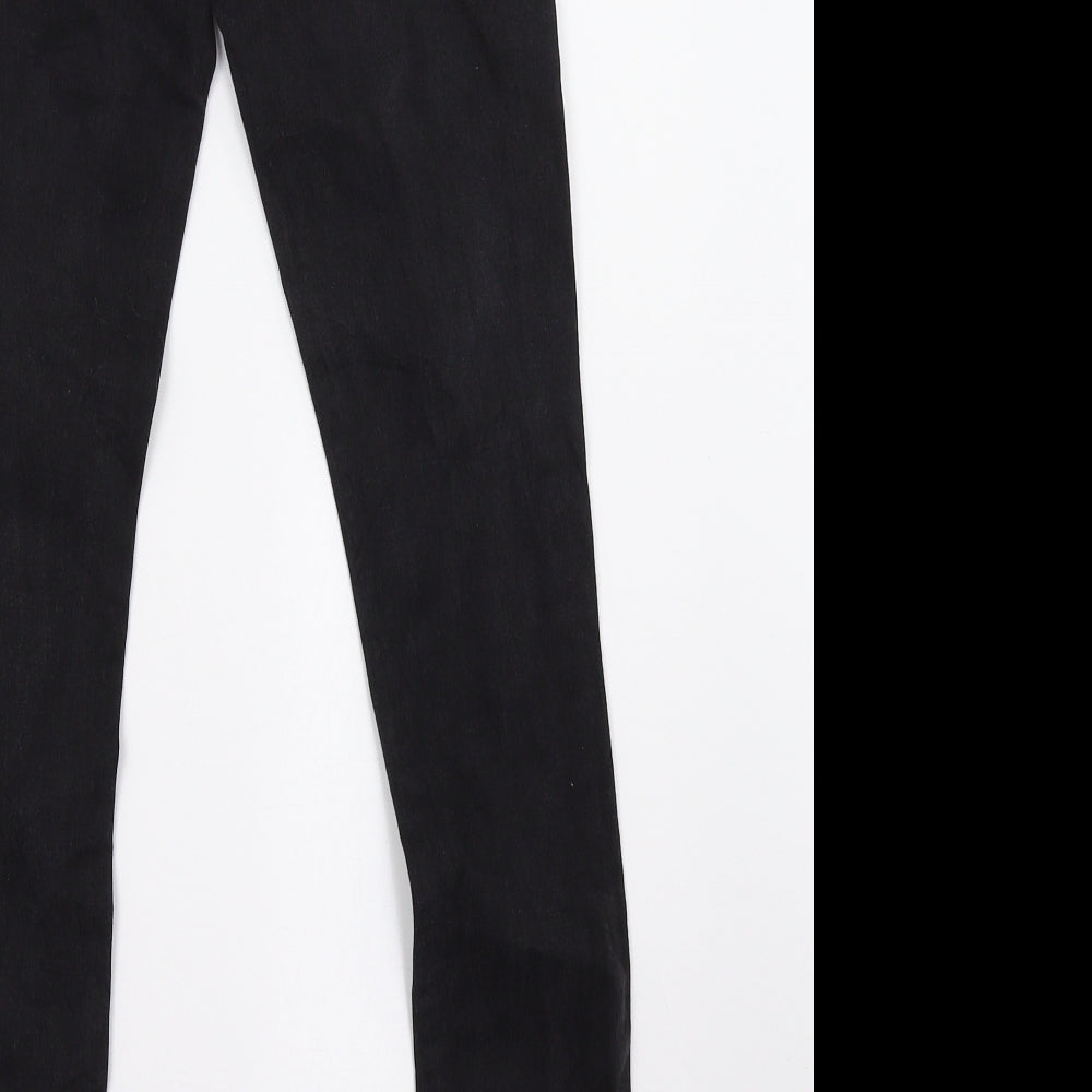 d-exl Womens Black  Denim Skinny Jeans Size 10 L28 in
