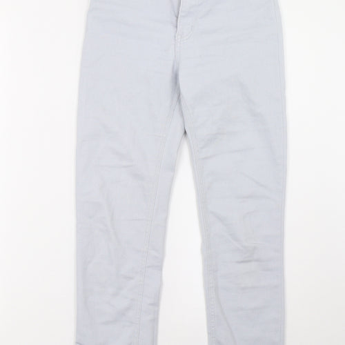 H&M Womens Blue  Denim Straight Jeans Size 6 L26 in
