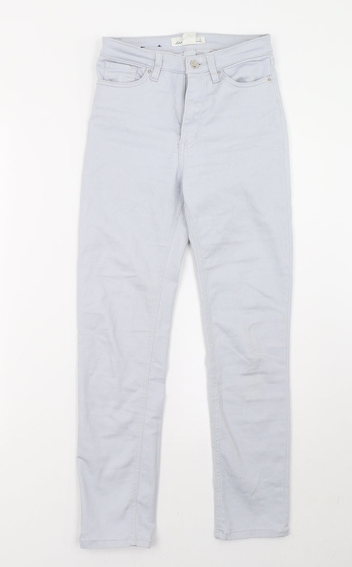H&M Womens Blue  Denim Straight Jeans Size 6 L26 in