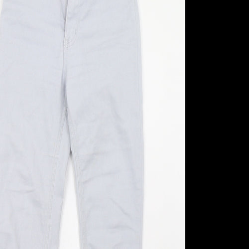 H&M Womens Blue  Denim Straight Jeans Size 6 L26 in