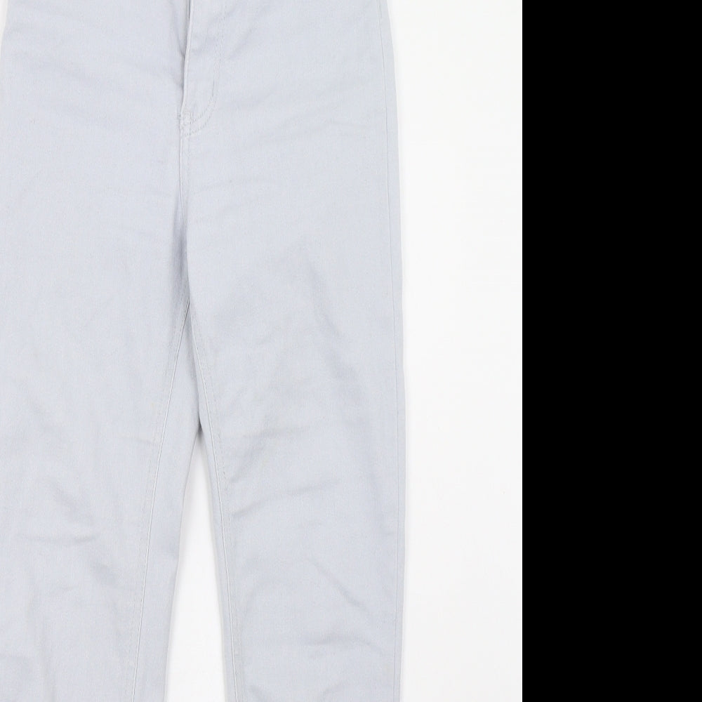 H&M Womens Blue  Denim Straight Jeans Size 6 L26 in