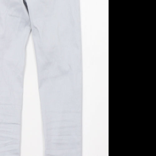 H&M Womens Blue  Denim Straight Jeans Size 6 L26 in