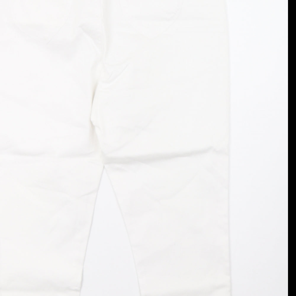 Dorothy Perkins Womens White   Cropped Trousers Size 18 L25 in