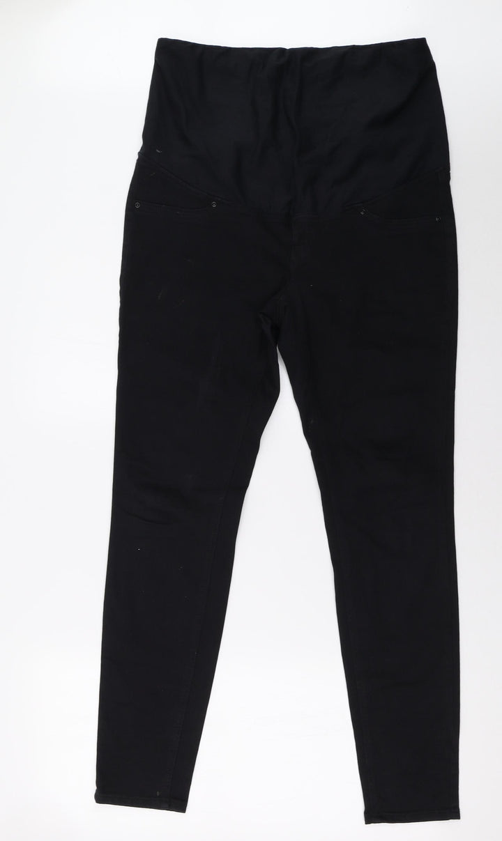 H&M Womens Black  Denim Skinny Jeans Size M L30 in