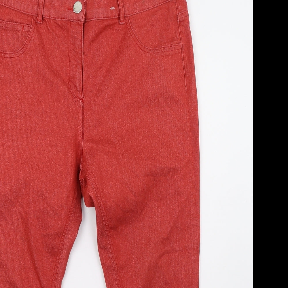 George Womens Red   Cropped Jeans Size 20 L25 in