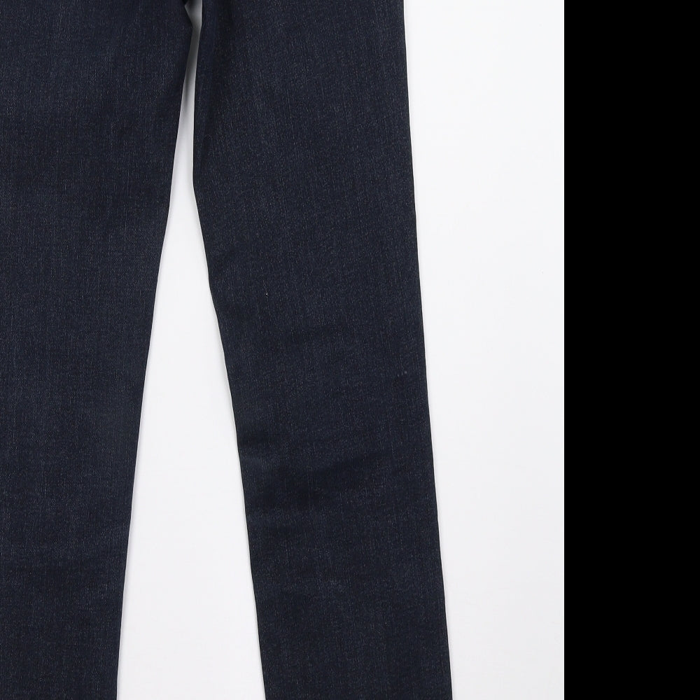 Mango Womens Blue  Denim Straight Jeans Size 8 L31 in