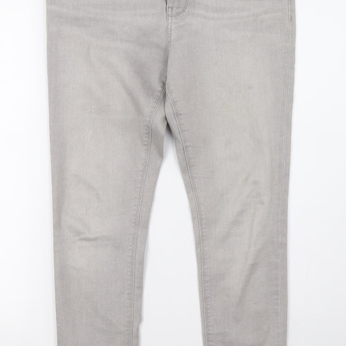 Marks and Spencer Womens Grey  Denim Skinny Jeans Size 10 L28 in