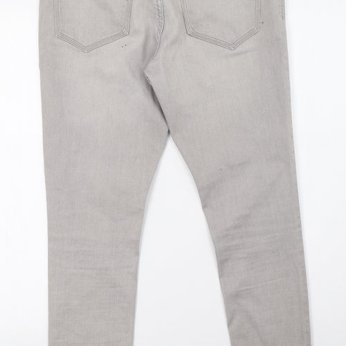 Marks and Spencer Womens Grey  Denim Skinny Jeans Size 10 L28 in