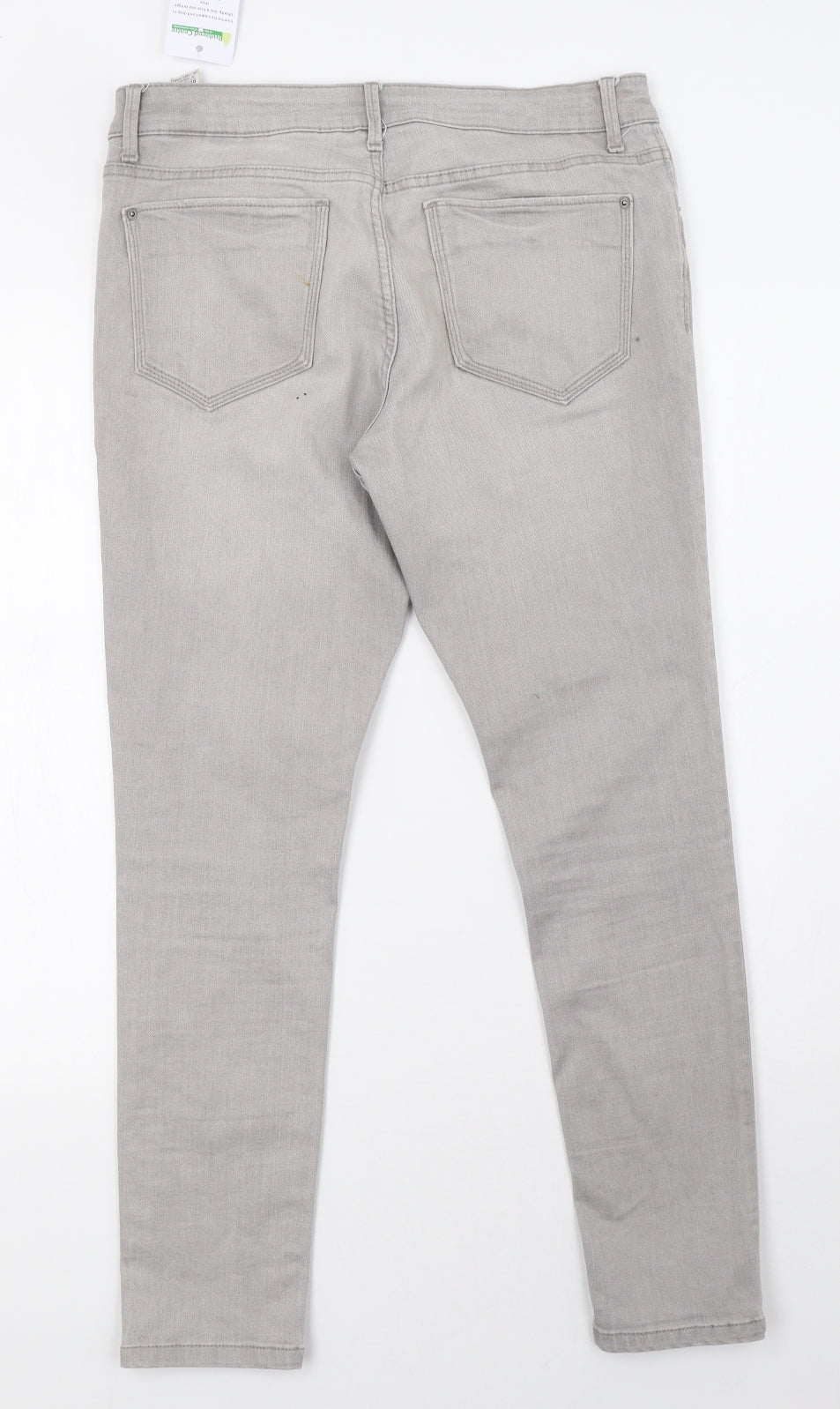 Marks and Spencer Womens Grey  Denim Skinny Jeans Size 10 L28 in