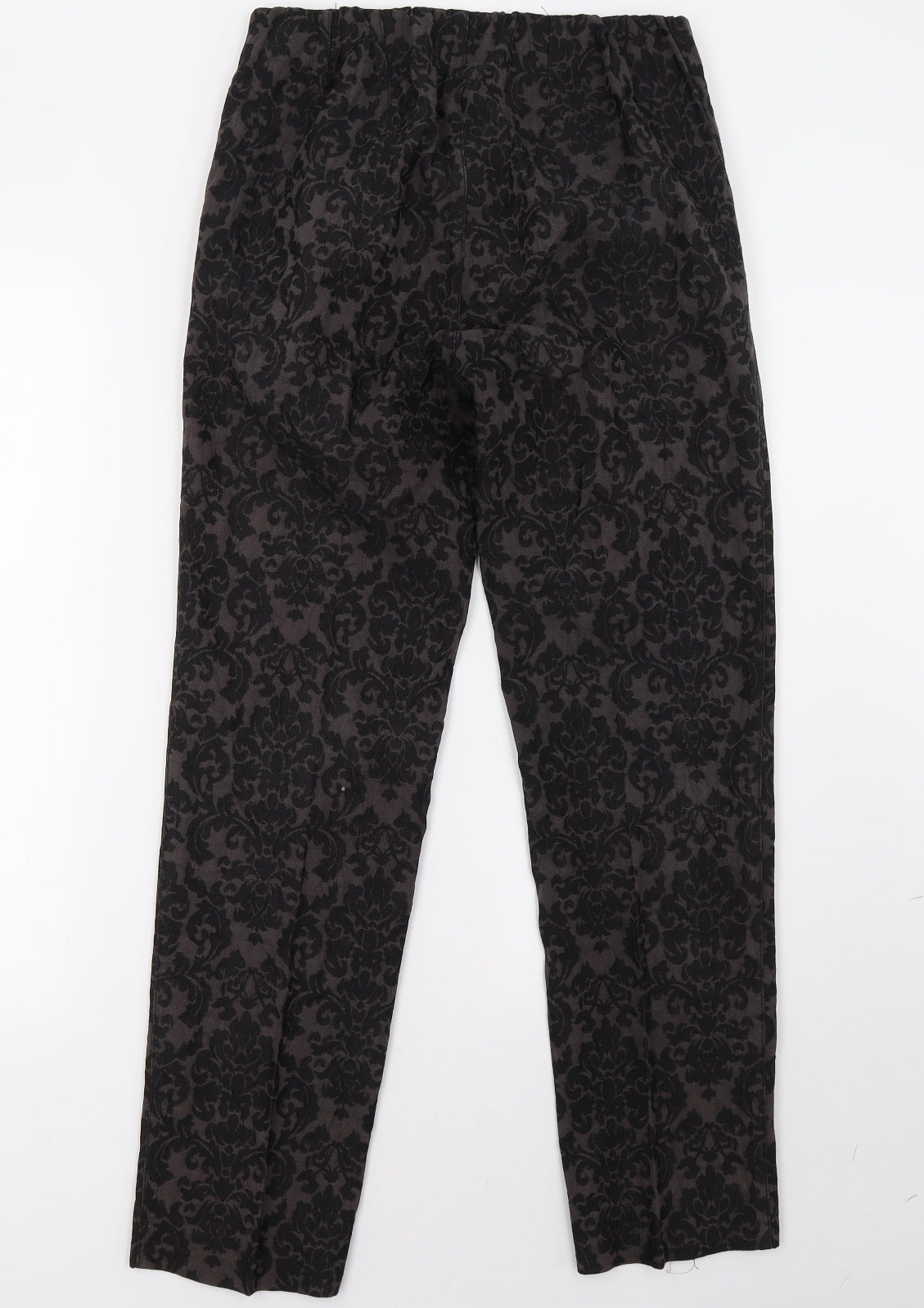 Preworn Womens Brown Floral  Trousers  Size 10 L30 in