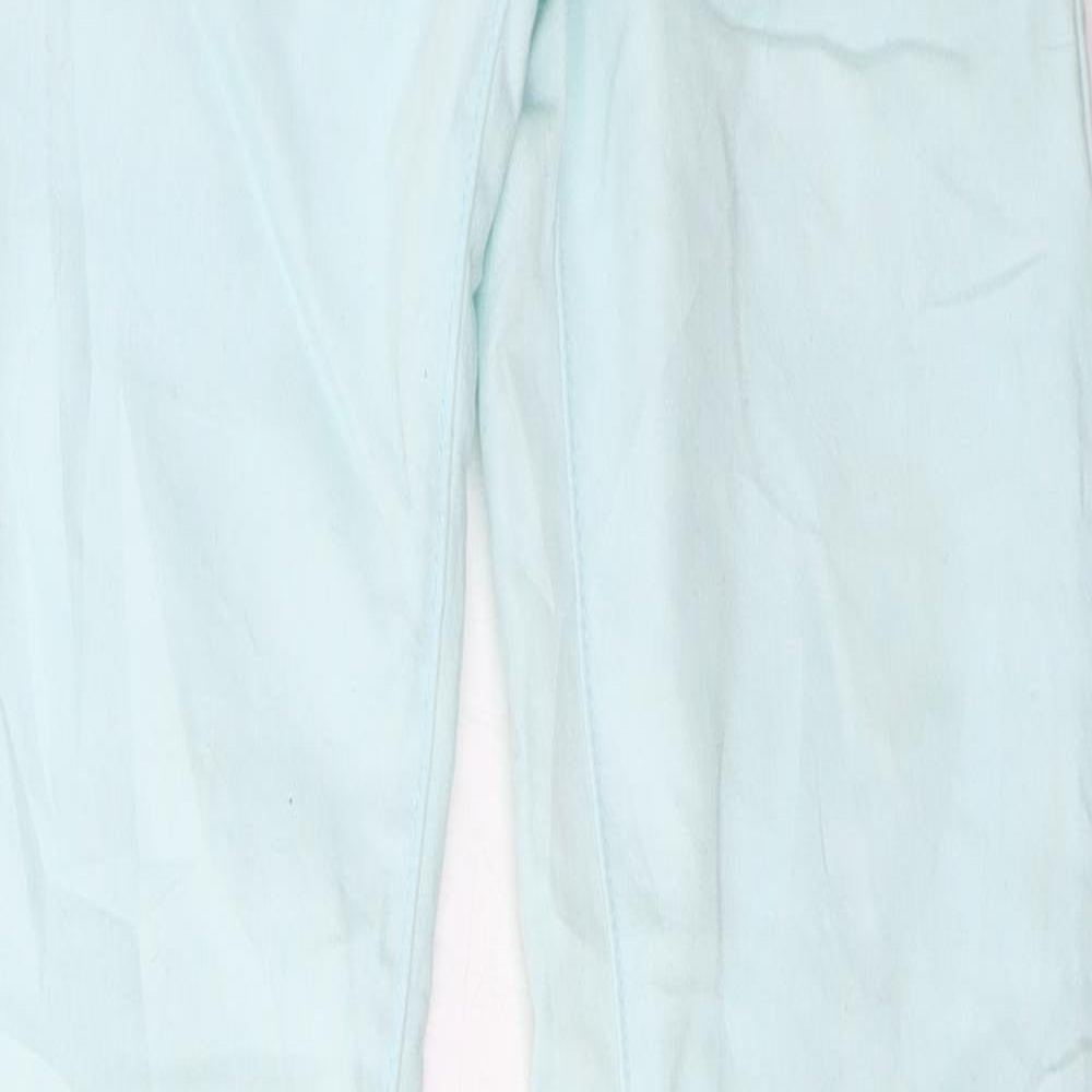 by sasha Womens Green  Denim Straight Jeans Size 8 L32 in