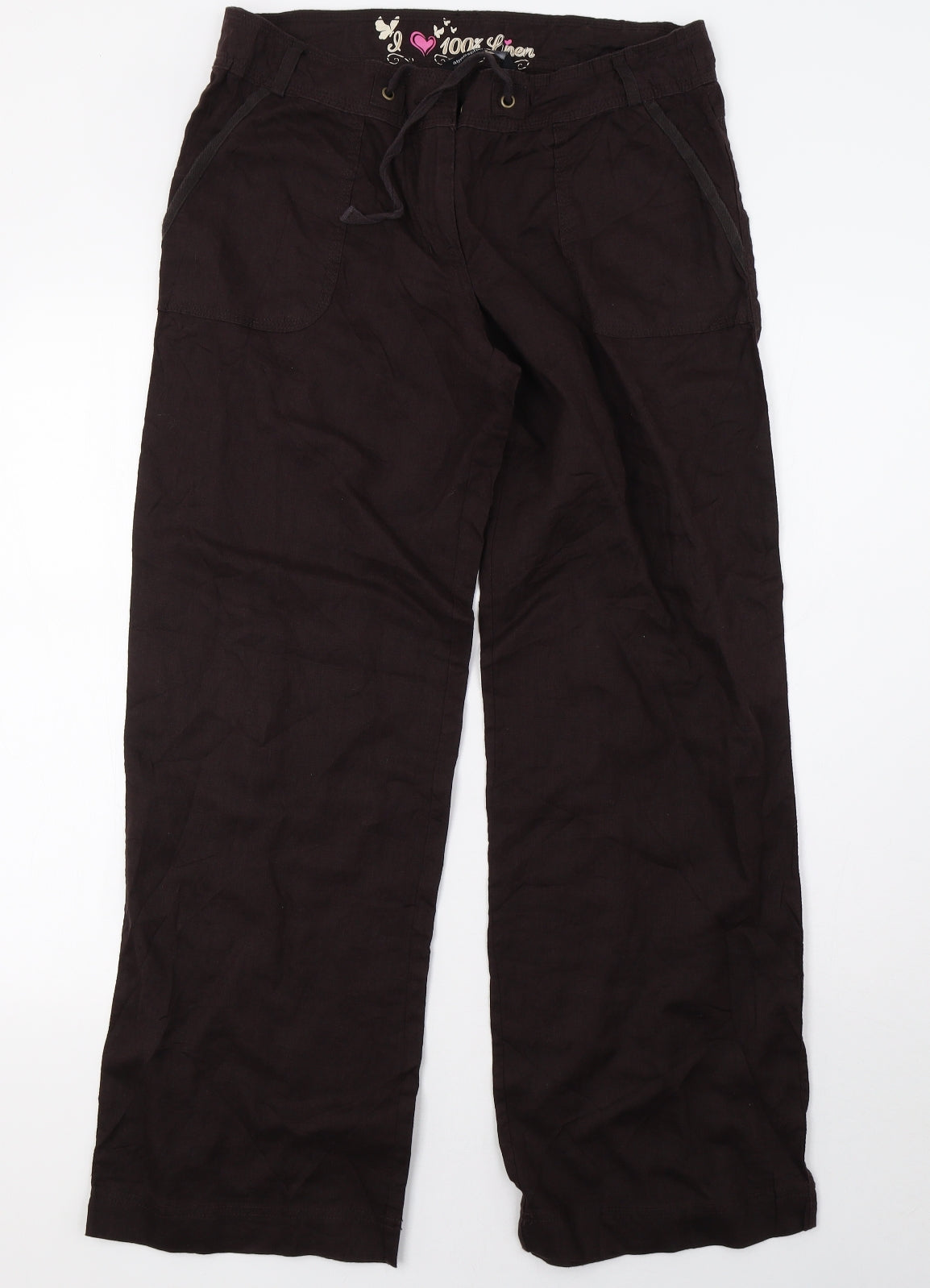 Primark Womens Brown   Trousers  Size 12 L32 in